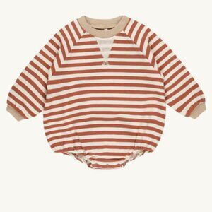 NWT - Rylee + Cru Poppy striped romper 18-24 months